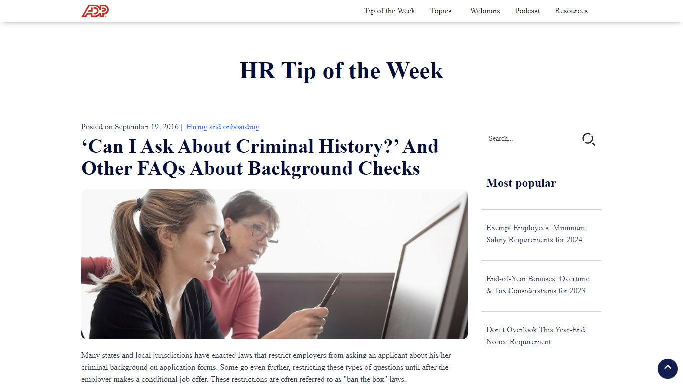 ‘Can I Ask About Criminal History?’ And Other FAQs About Background Checks